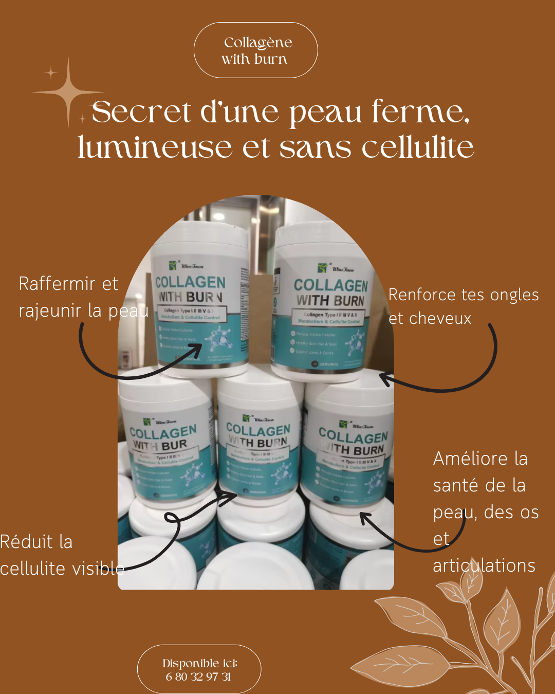 Collagène with burn