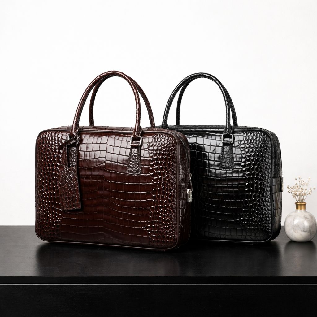 VIRIL crocolux Briefcase