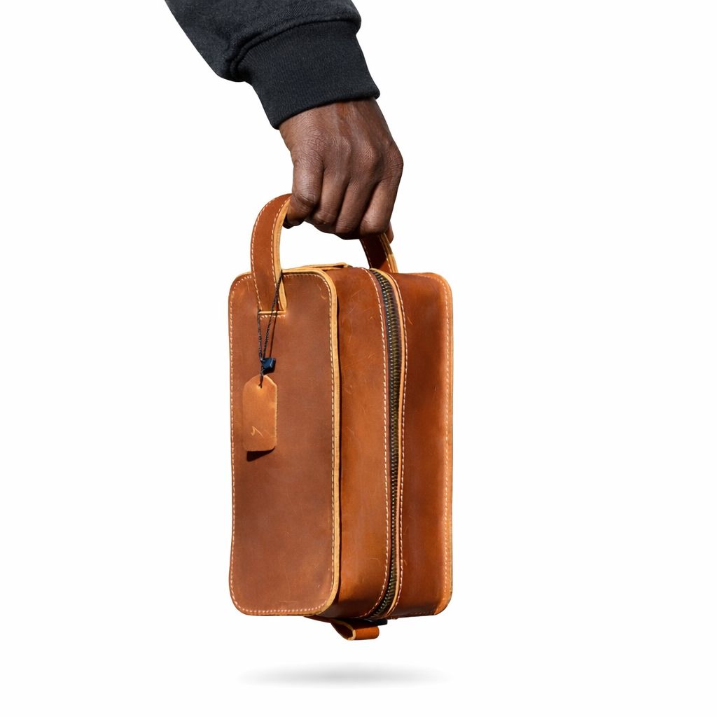 Handbag en cuir massif de buffle