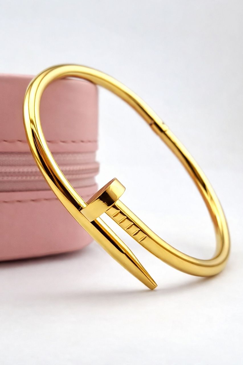 Bracelet Clou – Finition Gold Premium
