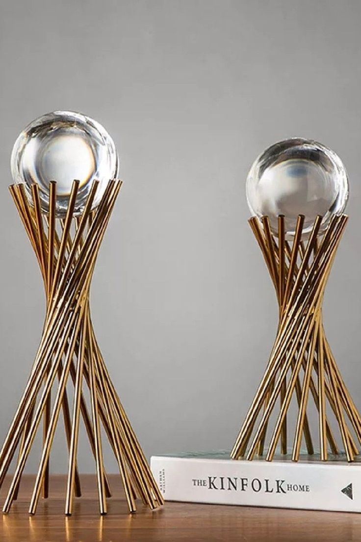 Déco avec boule en cristal